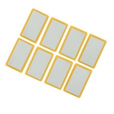 HAND Magnetic Badge RBD Yellow Strong Write On Name Holder Plate 50x30 mm - Pack of 8