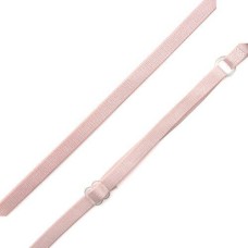 HAND Adjustable Bra Shoulder Straps Baby Pink 7mm width - 10 Pairs