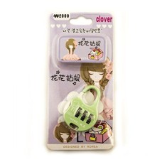 Clover Colourful 3 Digit Combination Padlock for Your School, Home, Locker, Bag, Diary - It's My Secret - Pastel Green Clover Colourful 3 Digit Combination Padlock for Your School, Home, Locker, Bag, Diary - It's My Secret - Pastel Green