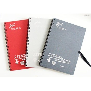 SB001 A4 Professional High Quality Hardback Light to Carry Sketch Book - Off White Textured 100gm Paper, appx 30 Sheets - Buy 1 Get 1 FREE!