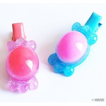 KHC Beautiful Girls Cartoon Alligator Hair Clips - Pack of 6 (KHC01 Candy Shape)