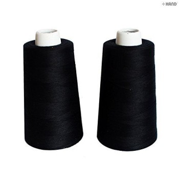 Assorted Colours and Thicknes Polyester Threads - Pack of 2 (Under Stitching 20S/2 Black 2 Ply 1600m) Assorted Colours and Thicknes Polyester Threads - Pack of 2 (Under Stitching 20S/2 Black 2 Ply 1600m)