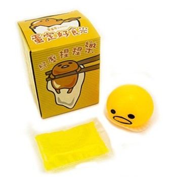 HAND Gudetama the Lazy Egg Man Kawaii Yolk Vomiting Stress Relief Toy by Sanrio