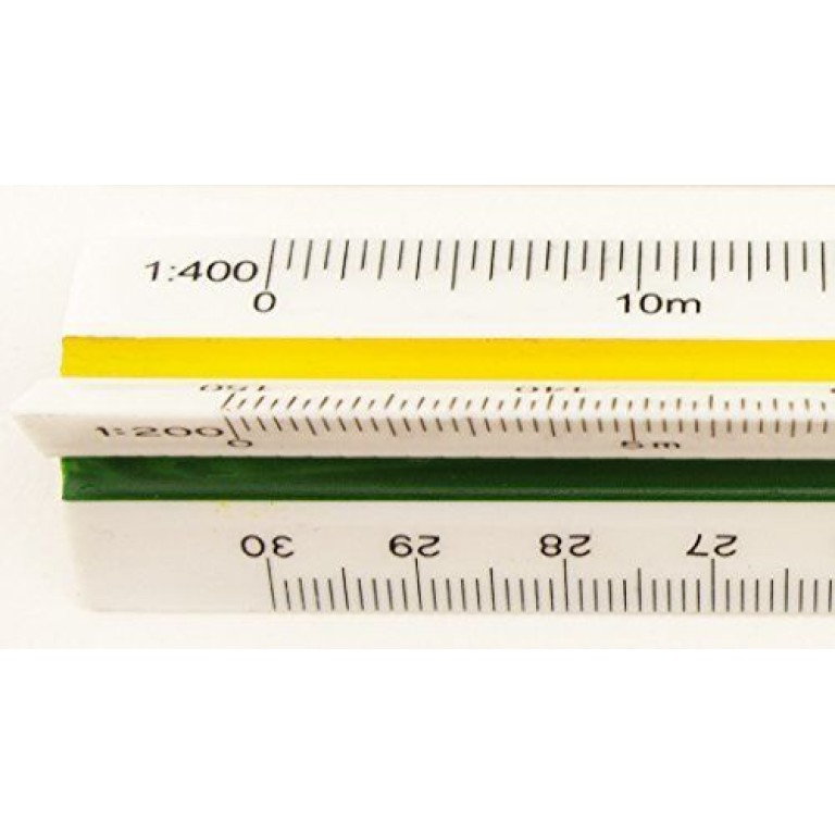 HAND H0910 Professional Metric Triangular Ratio Scale Ruler 30 cm 1100, 1200, 1250, 300, 1