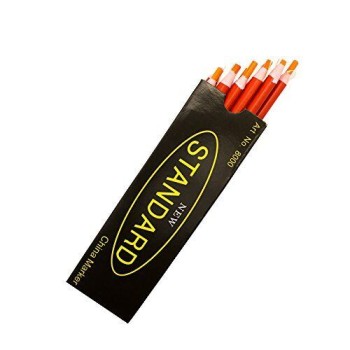 HAND 12 Non-Sharpening Wax China Marker Pencil, Orange Colour 17cm