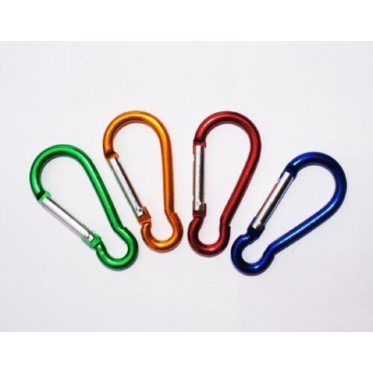 Set of 5 Carabiner Spring Snap Link Hook - 70mm 2" Set of 5 Carabiner Spring Snap Link Hook - 70mm 2"