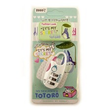 My Neighbour Totoro Colourful 3 Digit Combination Padlock for Your School, Home, Locker, Bag, Diary - It's My Secret - White