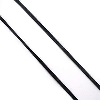 HAND Leatherette Trim Black PU Thin 5mm Width - 5 metres