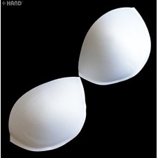 741 White Sew In Push Up Bra Cup Pads/Bra Making - Assorted Sizes - 2 Pairs (741-85 Size L)