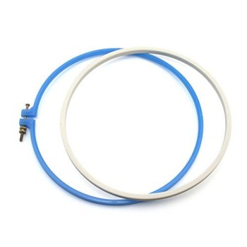 HAND Embroidery Loop Blue Plastic Super Grip Cross Stitch Hoop 25cm