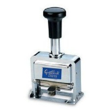 Precision Automatic Numbering Machine/Stamp Self-inking 6 Wheels, 4.5mm Digits + 2 Dry Inking Pads