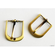 B08 Vintage Gold Tone Round Metal Belt Buckle 32x35mm, pack of 4