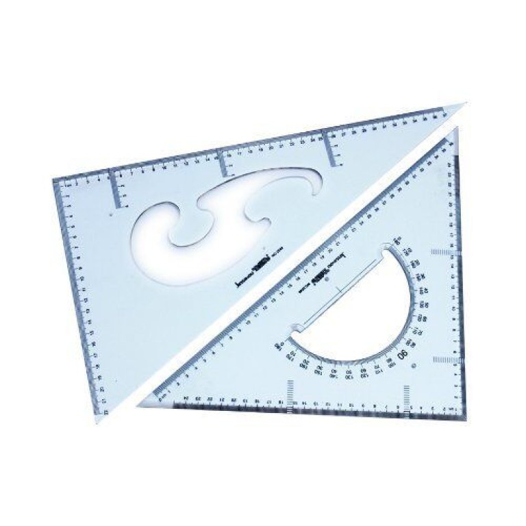 2040 Multi-Purpose Triangle Set of Two 36&37cm- Drawing, Graphic 2040 Multi-Purpose Triangle Set of Two 36&37cm- Drawing, Graphic