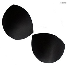 HAND ® 630-40 Black Firm Sew In Bra Pads Cups/Bra Making - Size L - 2 Pairs