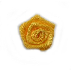 HAND Pretty Little Ribbon Flower Sew On Trims for Clothing and Craft Embellishment 12 mm x 12 mm Pack of 50 Egg Yolk Yellow