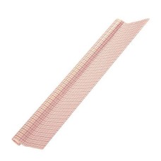A Roll of Pattern Cutting Tracing Paper - White with Red Grid Pattern - 380 m Long (Approx) x 1.6 m Wide - For Professional Fashion Design and Tailor Pattern Cutting