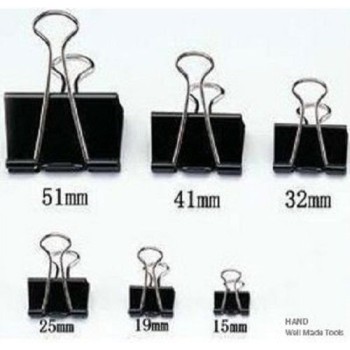 NO.8504 Metal Foldback 25mm binder clips, Black, 12 Pack ,2 Packs NO.8504 Metal Foldback 25mm binder clips, Black, 12 Pack ,2 Packs