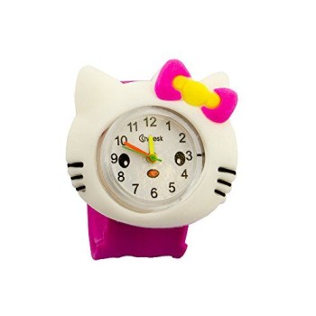 HAND Cute and Colourful Hello Kitty Children's Watch with Snap Lock Wrist Strap