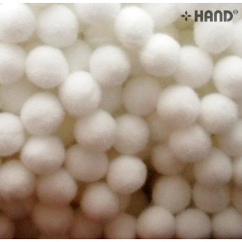 A Pack of POM POMS Appx 500 pcs- 15 mm - Appx 108g (White)
