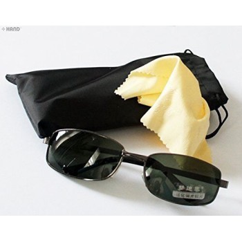 7002 Polarised Unisex Fashionable Tinted Sunglasses with Case and Cleaning Cloth UV400 - Pack of 2