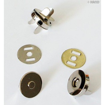10 Full Sets Silver Magnetic Buttons, Snap Bag Magnetic Clasp - Assorted Sizes (18mm) 10 Full Sets Silver Magnetic Buttons, Snap Bag Magnetic Clasp - Assorted Sizes (18mm)