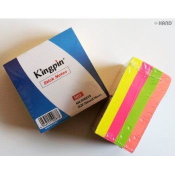 N03 Neon Colours Post It Notes - 76x76 mm, 400 sheets a pad. Buy 1 Get 1 Free