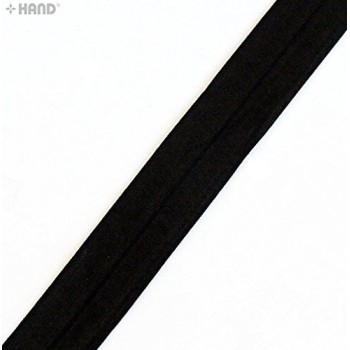 H7075/25S Black Satin Surface Smooth Knitted Flat Underwear Elastic Binding Elastic- 25mmW - 10 metres