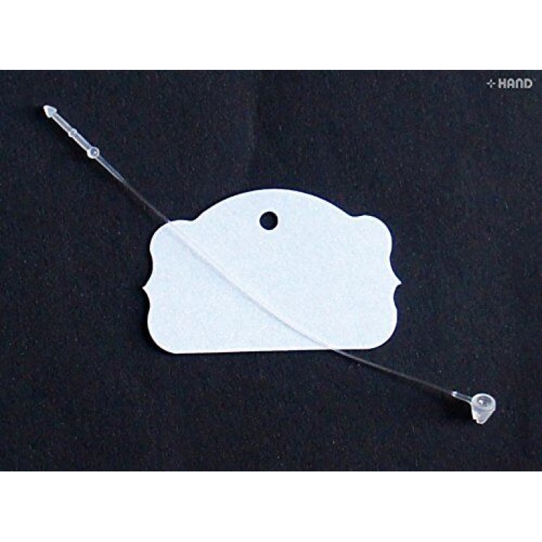 Plain Assorted Colours Labelling Small Shaped Paper Tags 40x25mm with Nylon Lock String - Appx 500 pcs (Metalic Pearl White) Plain Assorted Colours Labelling Small Shaped Paper Tags 40x25mm with Nylon Lock String - Appx 500 pcs (Metalic Pearl White)