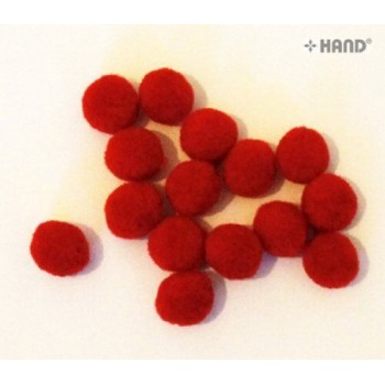 A Jumbo Pack of POM POMS Appx 1000 pcs- 20 mm (Red)