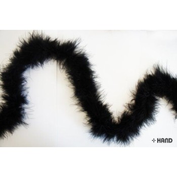 2 Pcs of Black Feather Garland- 1.80m
