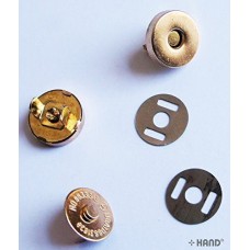 10 Full Sets Magnetic Buttons, Snap Bag Magnetic Clasp Press - Gold, 14mm