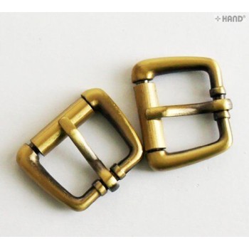B10 Small Vintage Gold Tone Metal Belt Buckle 30x25mm, pack of 4