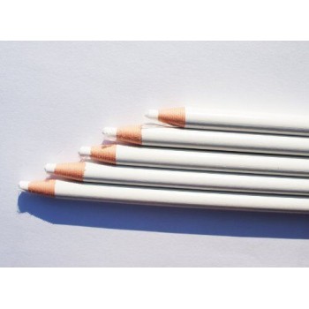 Non-Sharpening Wax China Marker Pencil x 6, White Colour 17cm