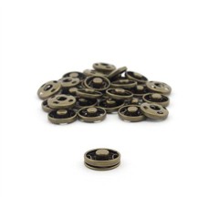 HAND Snap Buttons SBVG01 2-part Vintage Gold Colour 15mm Fasteners - Pack of 20
