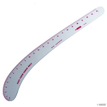 HAND Metric Vary Form Curve Ruler NO.12-124, Flexible, 24 Inches