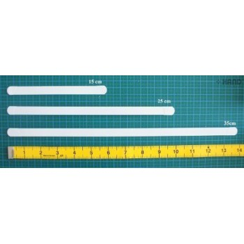 4 Pcs Metal White Boning for Corsets - 12 mm Wide (Size 35 cm)