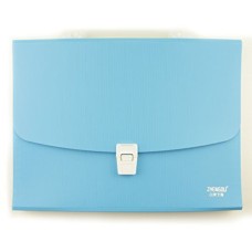 HAND ® A4 Concertina Document Wallet Case with 12 Compartments and Colourful A-Z Divider Tabs - 33 cm x 25 cm - Sky Blue