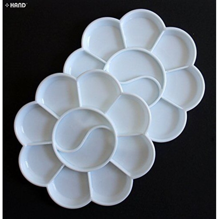 White 10 Wells Paint Palette - Set of 2 White 10 Wells Paint Palette - Set of 2