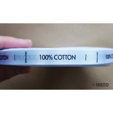 Fabric Printed Wash Care Labels 100% COTTON, 12mmWx62mmL, Roll of 1000 labels - 2 Rolls