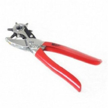 Strong Grip Short Handle Revolving Punch Pliers, Leather Hole Punch, Multi-sized