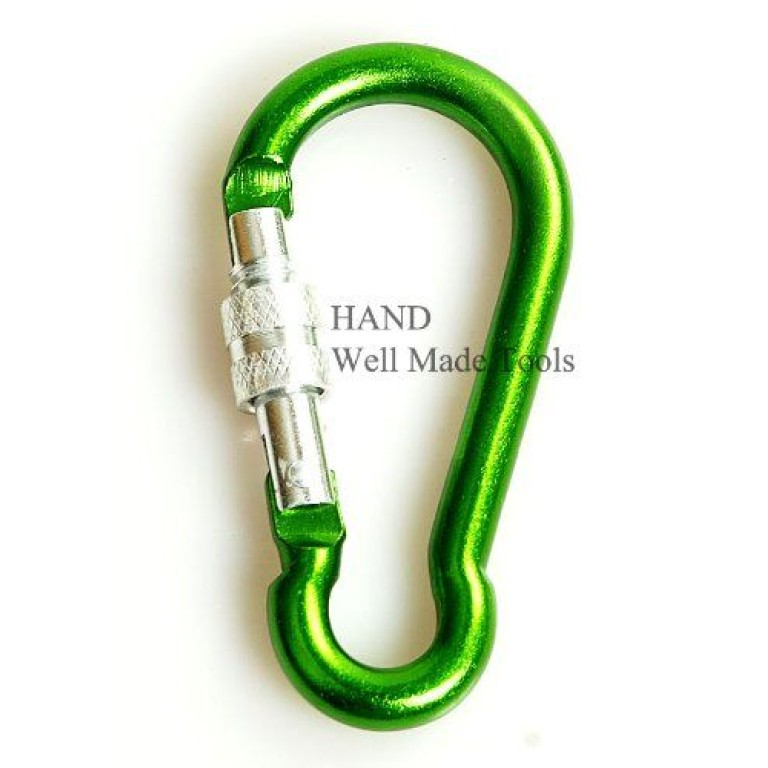 Set of 3 Aluminum Alloy Screw Lock Carabiner Spring Snap Link Hook - 68mm 2.7" Set of 3 Aluminum Alloy Screw Lock Carabiner Spring Snap Link Hook - 68mm 2.7"