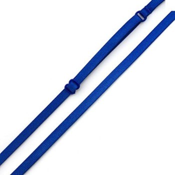 HAND Adjustable Bra Shoulder Straps Electric Blue 7mm width- 10 Pairs