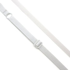 HAND Adjustable Bra Shoulder Straps White 10mm width- 10 Pairs