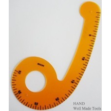 Multi Purpose 6 shape Pattern Ruler 6035B, Flexible - 35cm