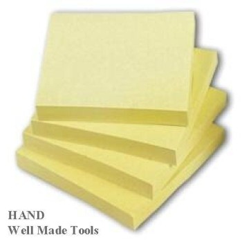5 Packs of Yellow Post it Notes, 100 Sheets per Pad