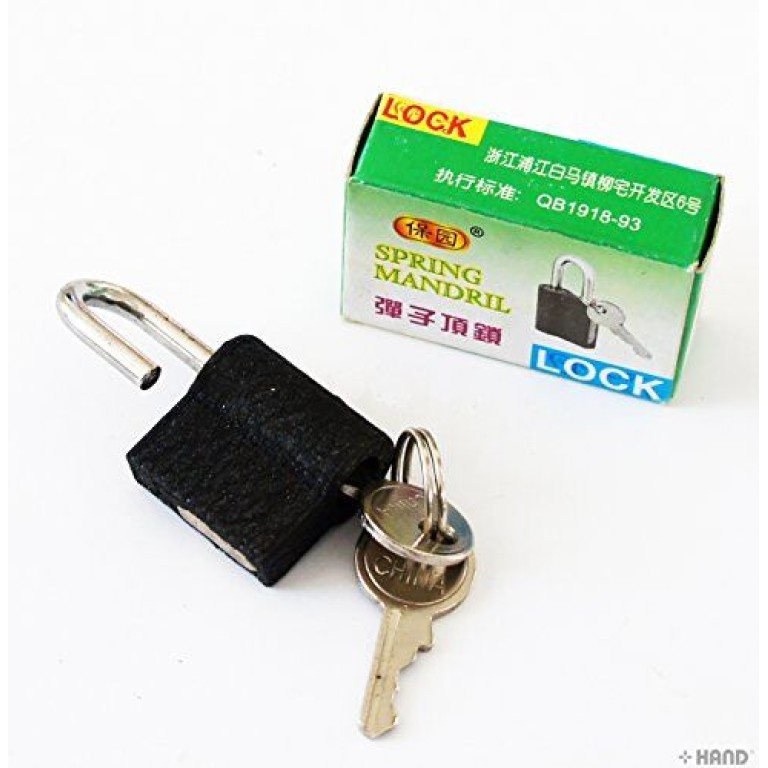 1022 Spring Mandril Metal Luggage Padlocks 22mm - Pack of 2 1022 Spring Mandril Metal Luggage Padlocks 22mm - Pack of 2