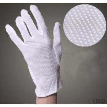 10 Pairs GL2 Premium NON-Slip Work Gloves White 100% Cotton Gloves - Size Medium Stretchable Medium Weight