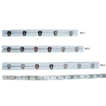 No.3- 7 Locks Corset Basque Fastener - Straight 35.5cm