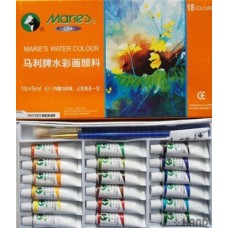 Marie's Watercolour Paints Set of 18 + 2  Brushes