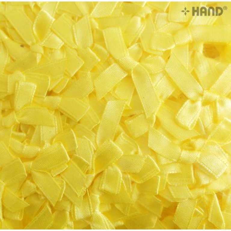 BO13 Small Decorative DIY Craft Ribbon Bow Trims, appx 200 a Pack, appx 26g (BO13-1 Yellow) BO13 Small Decorative DIY Craft Ribbon Bow Trims, appx 200 a Pack, appx 26g (BO13-1 Yellow)